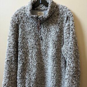 Soft and Fluffy Zip-Neck Sweatshirt